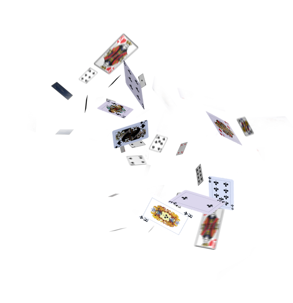 cards flying png