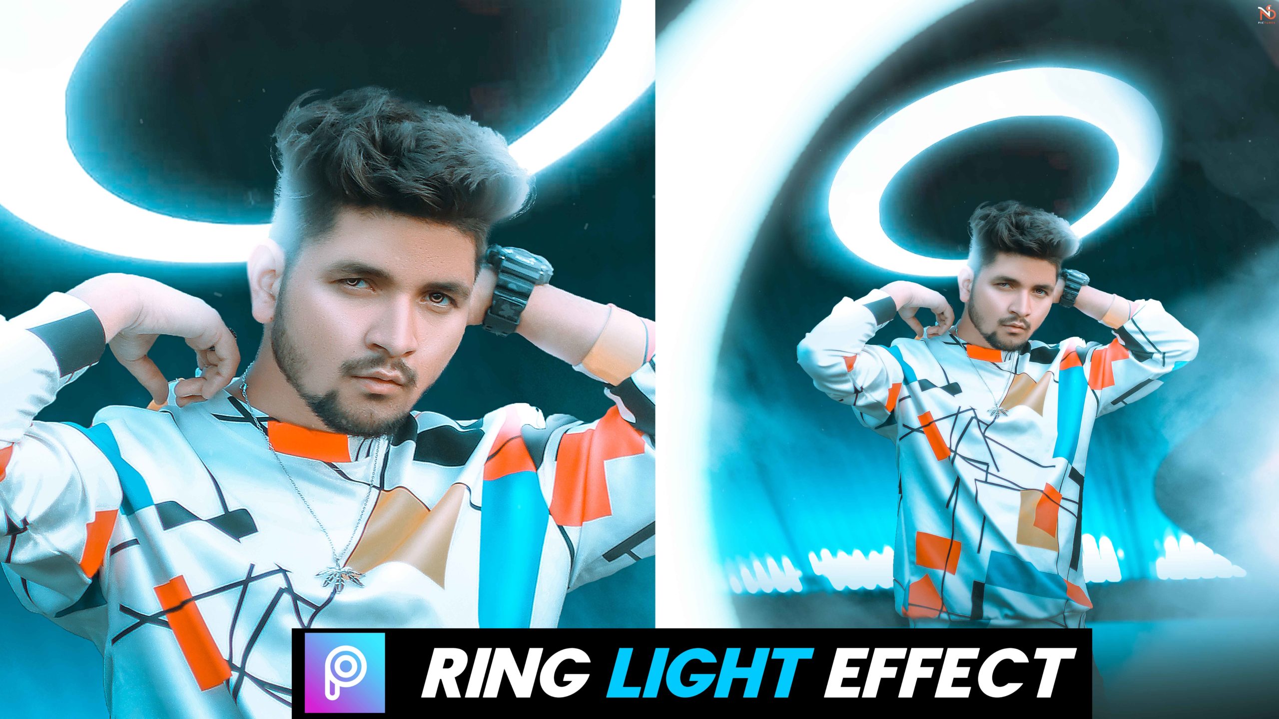 Ring light manipulation background editing download HD