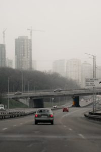 Highway Road and Car Background