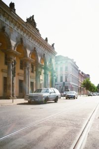 Realistic Manipulation Road with Car Background